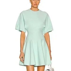 Alaia Flared dress in Soft Blue